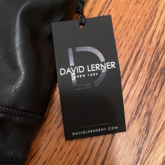 NWT Evereve David Lerner Women’s Faux Leather High Waisted Leggings Size Large - Picture 4 of 5